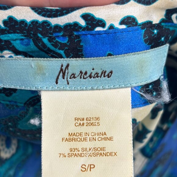 Marciano patterned printed silk top - Picture 8 of 8
